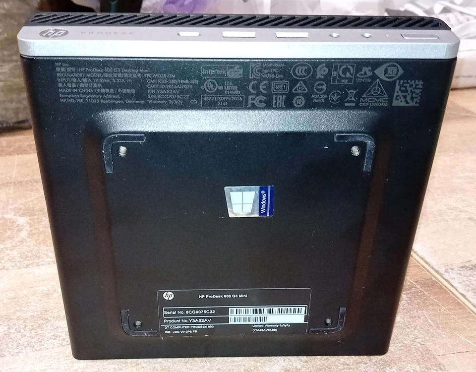 Mini PC HP 600 G3 - i5 -6500T 2.50 Ghz. - Photo 4/4