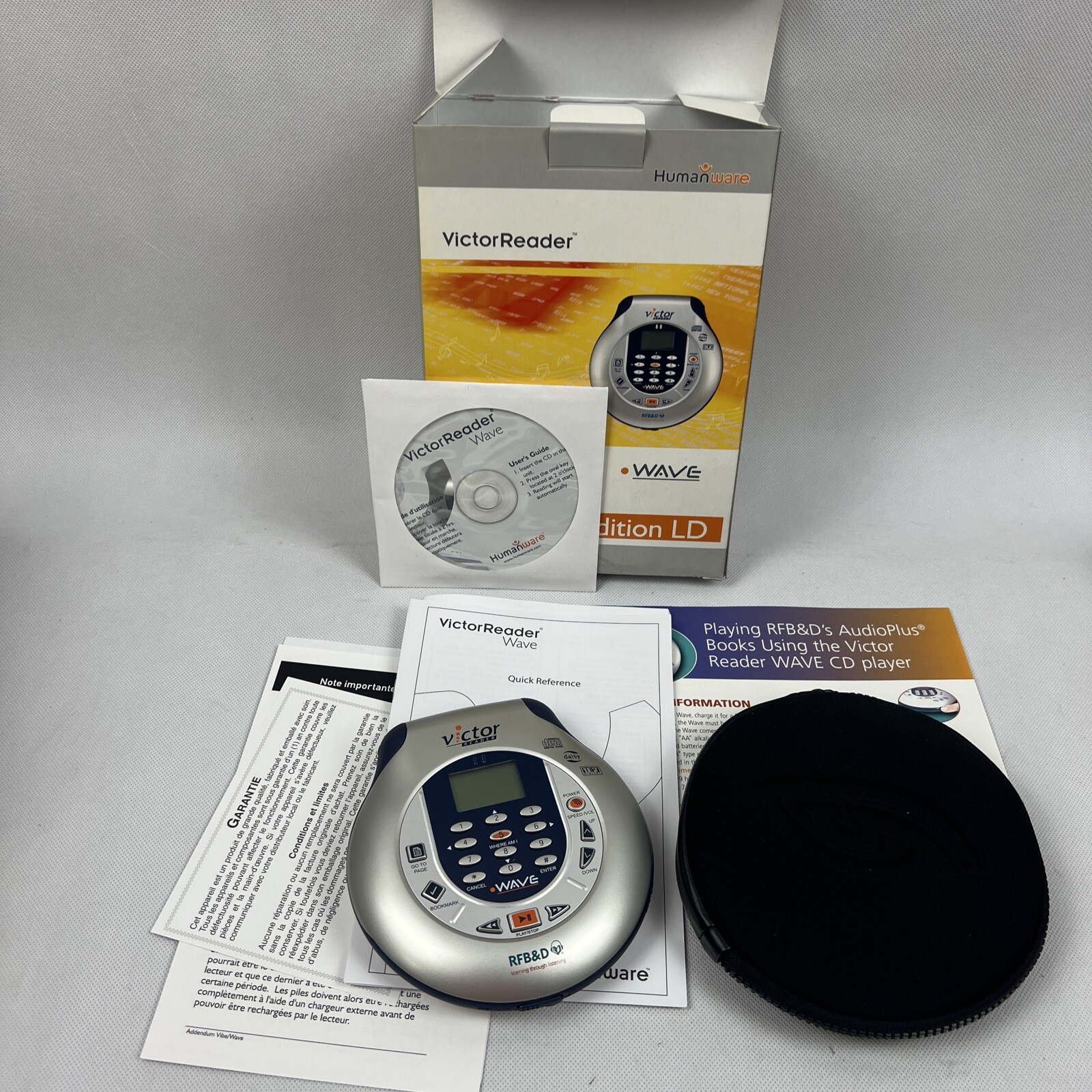 HumanWare Victor Reader Wave LD Daisey MP3 Digital Talking Book Player