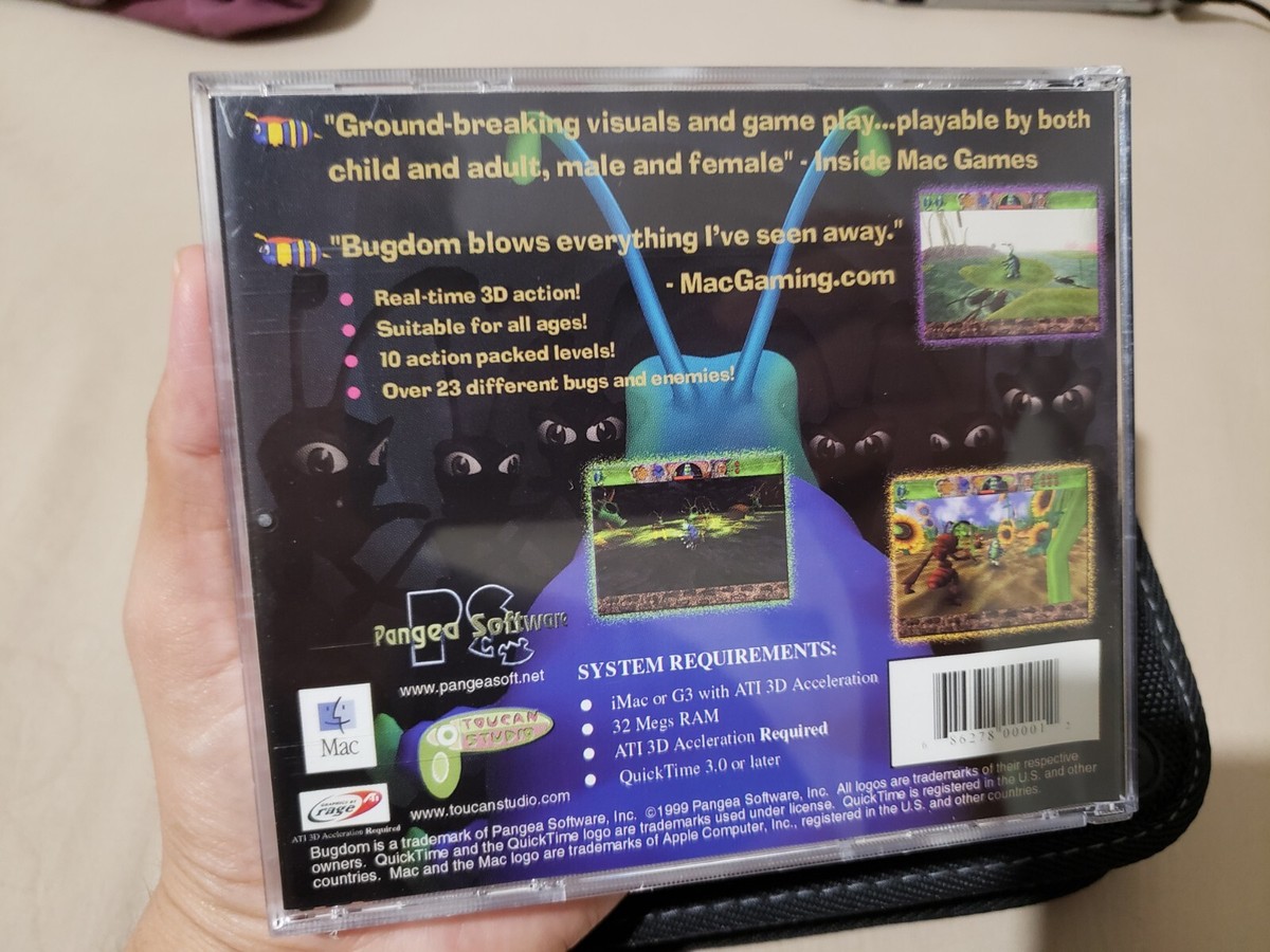 Bugdom Apple MAC, (Pangea Software 1999) CIB Near Mint, Ultra RARE