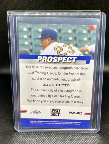 2022 Leaf Pro Set Prospects - #PSP-JB2 Jose Butto (AU, RC) - Picture 2 of 2
