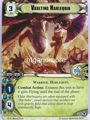 Warhammer 40000 Conquest LCG - Vaulting Harlequin  #016 - The Howl of Blackmane
