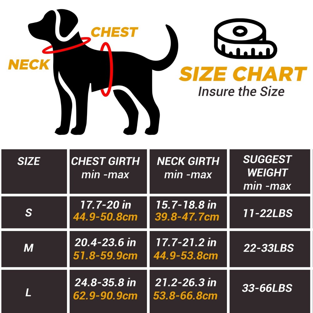 No-Pull Reflective Padded Dog Harness Adjustable for Small Medium Large Breeds