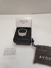  Avon Sterling Silver 3 Stone CZ Anniversary Ring Silver  8, NIB — photo 2