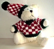 TEDDY BEAR White 8” Red, Green & White Outfit – A3