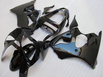 Black White INJECTION Fairing Bodywork Plastic For Kawasaki ZZR600 05-08 32 B1