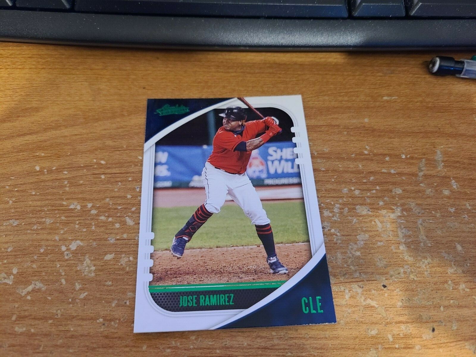 2021 Absolute Baseball Green Foil Jose Ramirez #73 Parallel