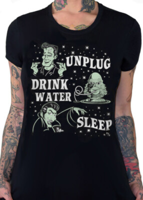 Uplug Drink Water Sleep - Monster Horror Tee by Pinky Star