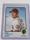 Mike Trout 2022 Topps Heritage #100 Los Angeles Angels Card