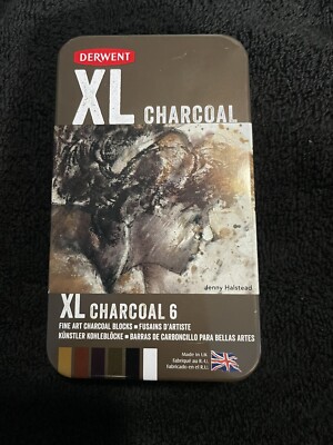 Derwent XL Charcoal Set of 6  - Assorted Colors