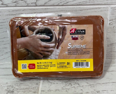 Activa Supreme Artist's Air Dry Modelling 3.3 Pounds Terra Cotta