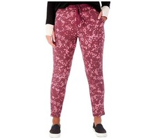 Cuddl Duds Comfortwear Slim Pants Red Stamp