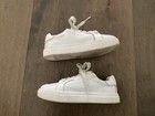 Rare!! White Leather Sneakers Shoes Embroidery Toddler Girl’s Sz 10/ 29cm Easter — photo 4