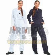 Ladies Mens Heavy Duty Cotton BoilerSuit Workwear Boiler Suit Coverall Overall