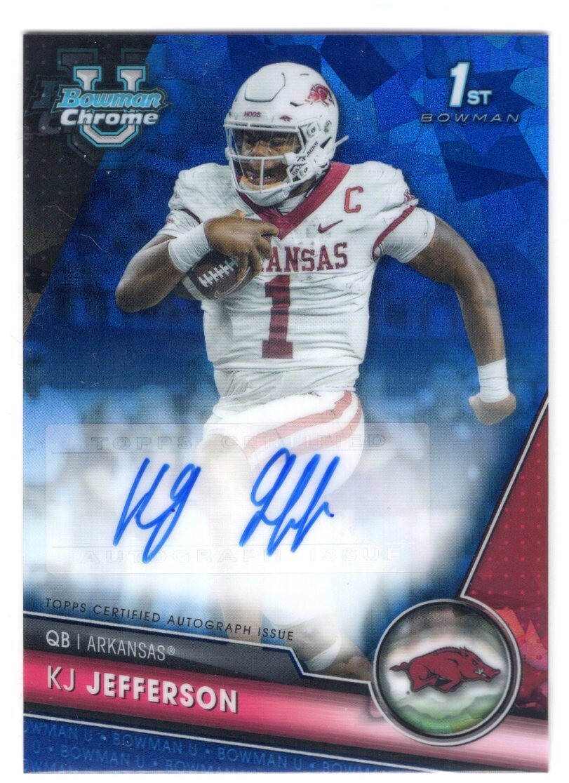 2023 Bowman Chrome University Sapphire 1st Bowman Auto #PA-KJJ KJ Jefferson