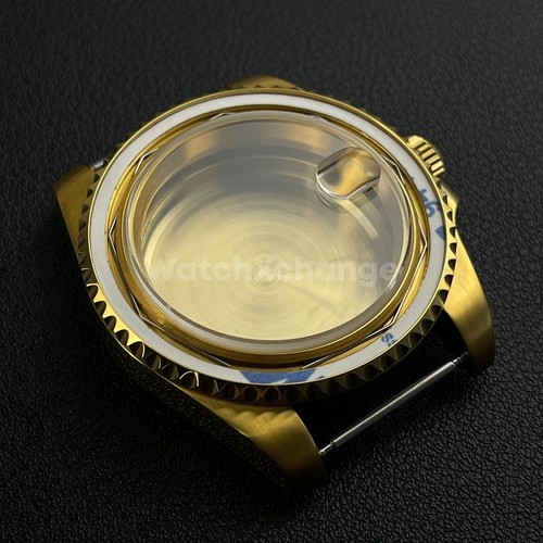 40mm Gold Stainless Steel Divers Watch Case GMT Submariner for NH35 NH36 - Picture 2 of 15