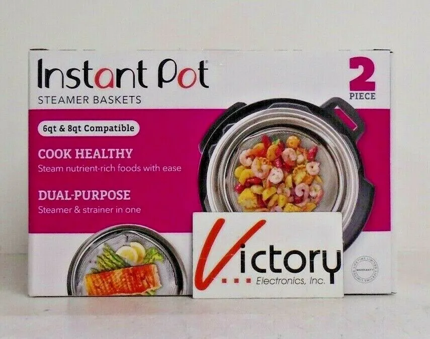 NEW Instant Pot 2-Piece Steamer Basket, 6 Qt & 8 Qt, Steamer Baskets ONLY