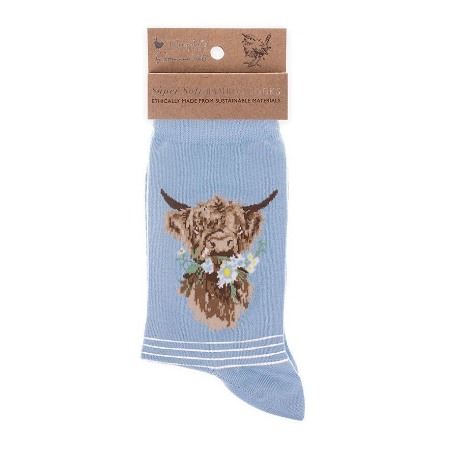 Wrendale Designs Daisy Coo Cow Bamboo Ladies Socks