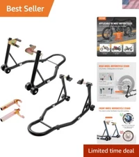 VEVOR Motorcycle Front & Rear Stand Lift 850 lbs Spoolift Paddock Swingarm Arm