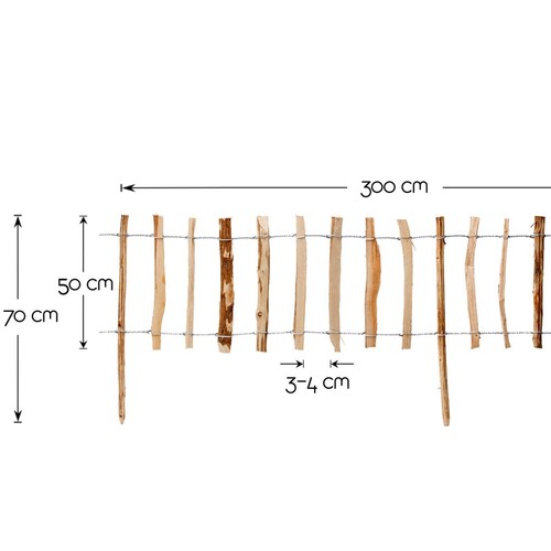 Steckzaun Holz Beet Rasen Baum Einfassung Umrandung Garten Roll Staketen Zaun - Bild 23 von 30
