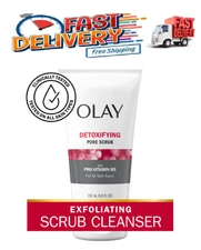 Olay Regenerist Detoxifying Face Wash, Pore Scrub Facial Cleanser,All Skins Type