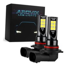 9005 9006 LED Fog Light Bulbs, 300 Brightness Upgraded, 6500K Cool White