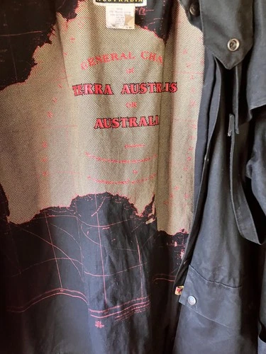 Kakadu Traders Mens Cotton Oilskin Duster Size Lg Drover Rain Coat Australia image 8
