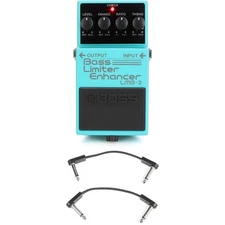 Boss LMB-3 Bass Limiter / Enhancer Pedal with EBS Patch Cables