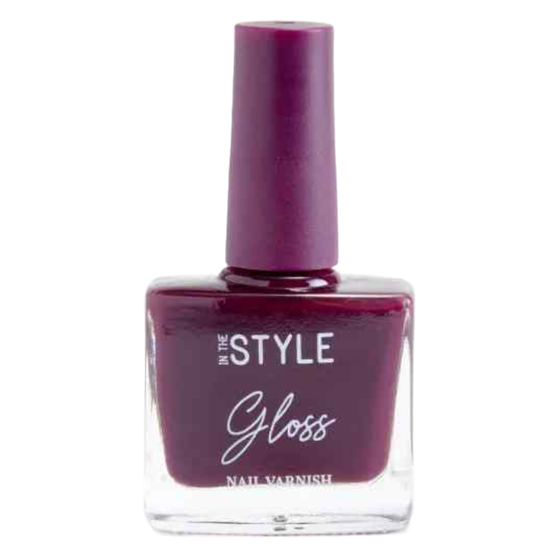 Purple Gloss Nail Varnish Fine Wine Purple In The Style