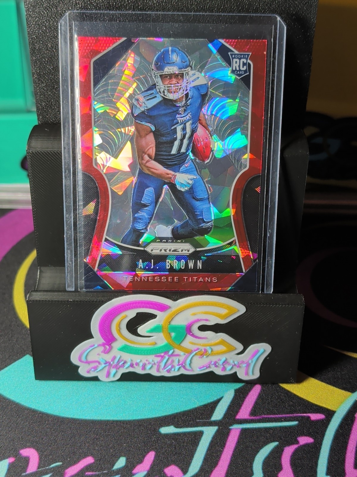 2019 Panini Prizm - A.J. Brown #344 Red Ice Prizm (RC)