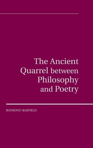 The Ancient Quarrel Between Philosophy and Poetry - 9781107000322