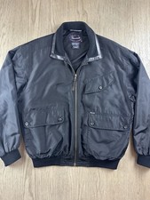 Vintage 90s Faconnable Albert Goldberg Men's Bomber Jacket  Medium  Black