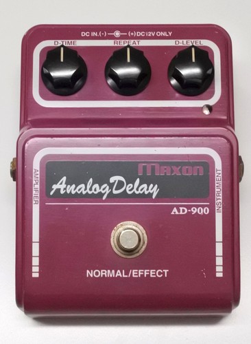 MAXON AD-900 Analog Delay Effects Pedal MIJ MN3005 3101 2Chips Eary Model #52