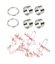 Honda VTR 1000 SP1 SP2 Collecteur connexion joints silencieux d'échappement