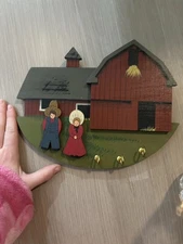 Country Keyholder Cute Farm Vintage Cottagecore Home Decor Aesthetic