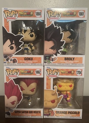 Dragonball Z Funko Pop Lot Of 4 w/protectors