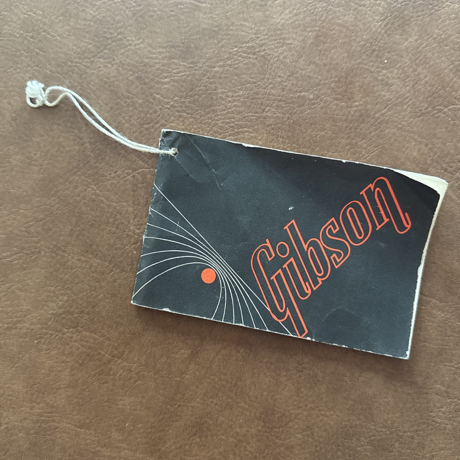 Vintage 1960s Gibson Guitar Hang Tag-Owners Manual Original