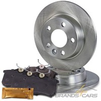 Atec Bremsscheiben Voll Ø268 + BremsbelÄGe Hinten FÜR Ford Galaxy Wgr Bj 95-06