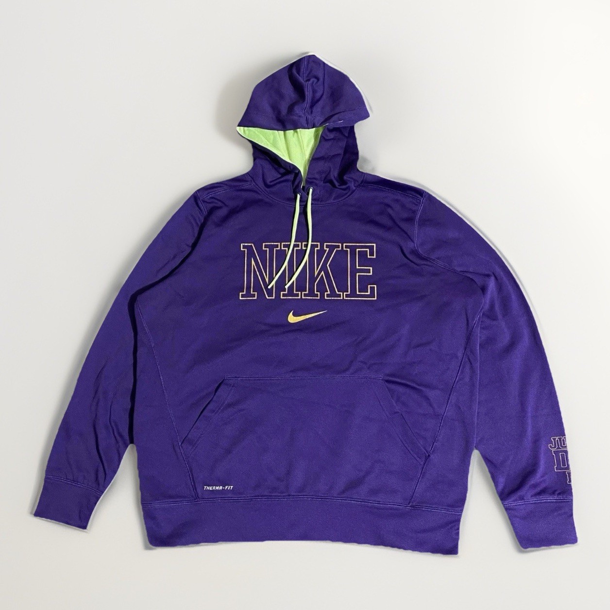 Nike Hoodie Pullover Women XL Purple Therma-Fit Workout Running Performance Gym