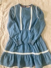 Boden Chambray Dress Size 13-14Y 100 Cotton