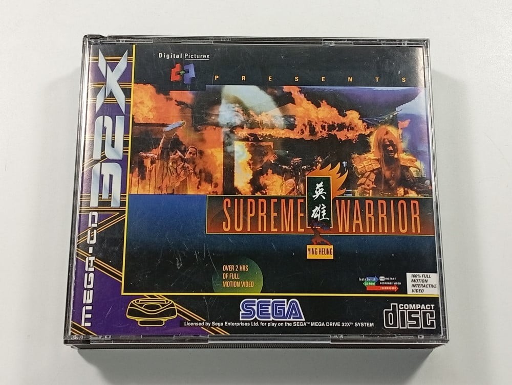 SUPREME WARRIOR SEGA MEGA-CD 32X PAL-EURO (COMPLETE - GOOD CONDITION)