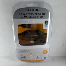 NEW Belkin Easy Transfer Cable for Windows Vista USB to USB - Software included