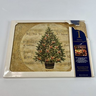 PIMPERNEL Trivet Casserole Stand Spode Christmas Tree 9x12  Heat Resistant NEW