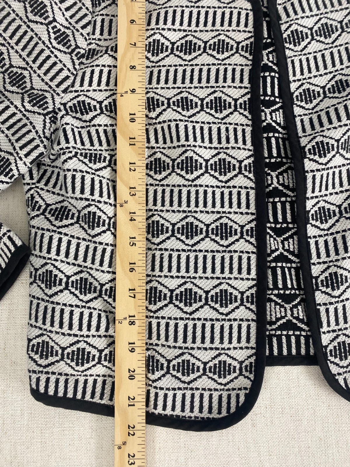 Old Navy Basic Jacket Womens Large Black White Ge… - image 7