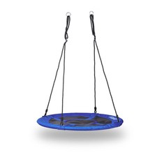 Balançoire nid d'oiseau ronde jardin pour enfants et adultes confort d'assise m