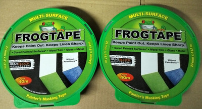 2 x Froschband grün Multi Oberflächen Maler Abdeckband 24 mm x 41,1 m