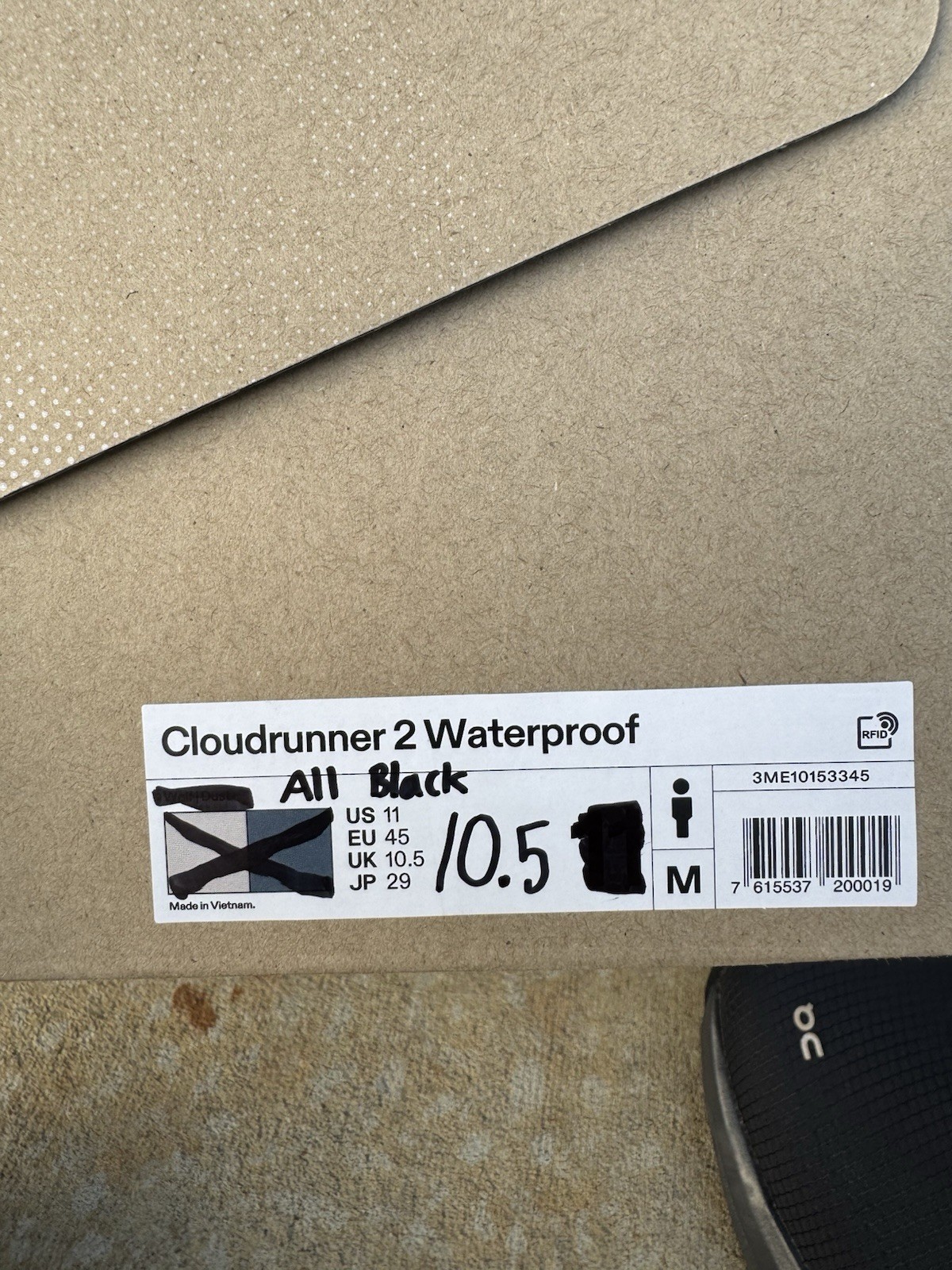 Size 10.5 - ON Cloudrunner 2 Waterproof Magnet Bl… - image 7