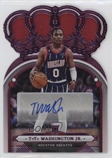 2022 Panini Crown Royale Rookie Pink 28/49 TyTy Washington Jr #RCA-TYW Auto 1oe8