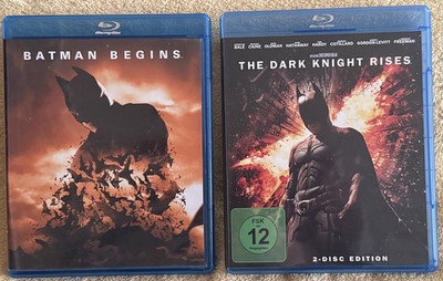 2 x Bue-rays: Batman Begins & The Dark Knight Rises (2-Disc Edition)
