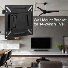 14~27" Monitor LED Computer LCD Display Flat Fixed Slim TV Mount Wall Bracket UK