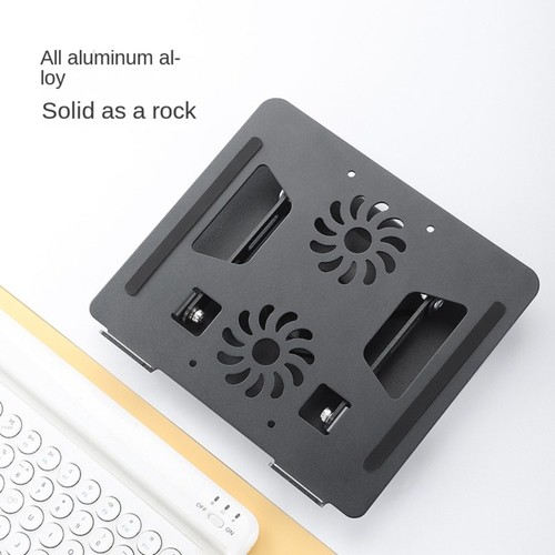 Stojak na laptopa ze stopu aluminium z wentylatorem stojak do czytania - Zdjęcie 7 z 15